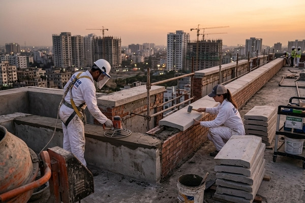 Parapet Installation